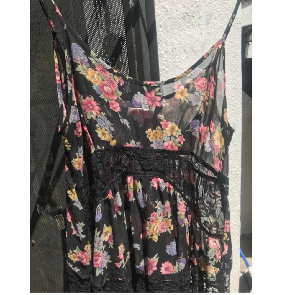 Super cute Nasty Girl lace print dress